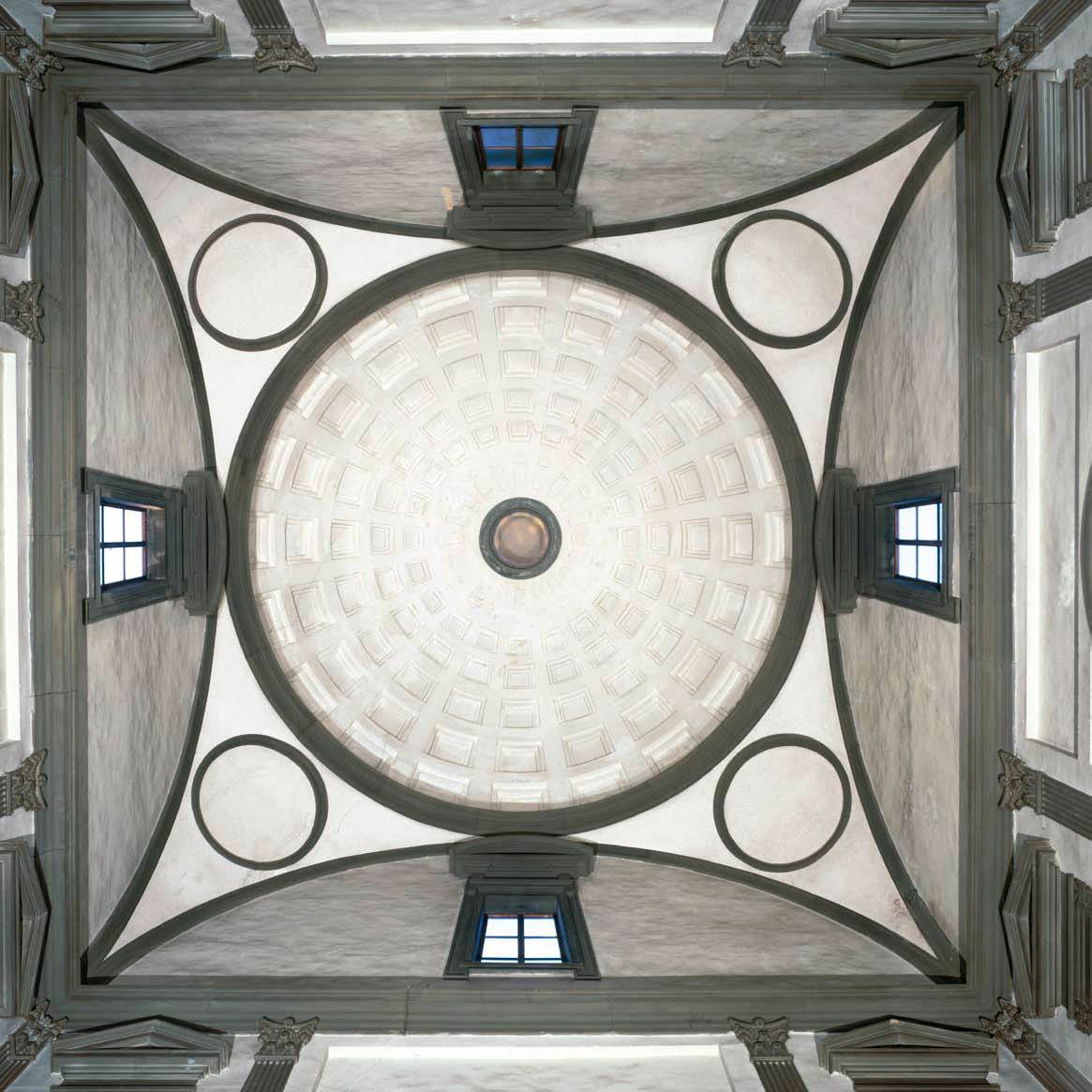 Ceiling of the Medici Chapel by MICHELANGELO Buonarroti