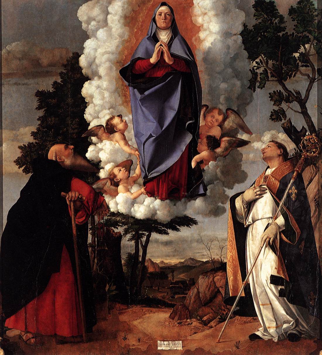 Assumption of the Virgin by LOTTO, Lorenzo