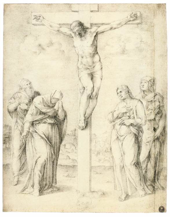 The Crucifixion of Christ with Saints by