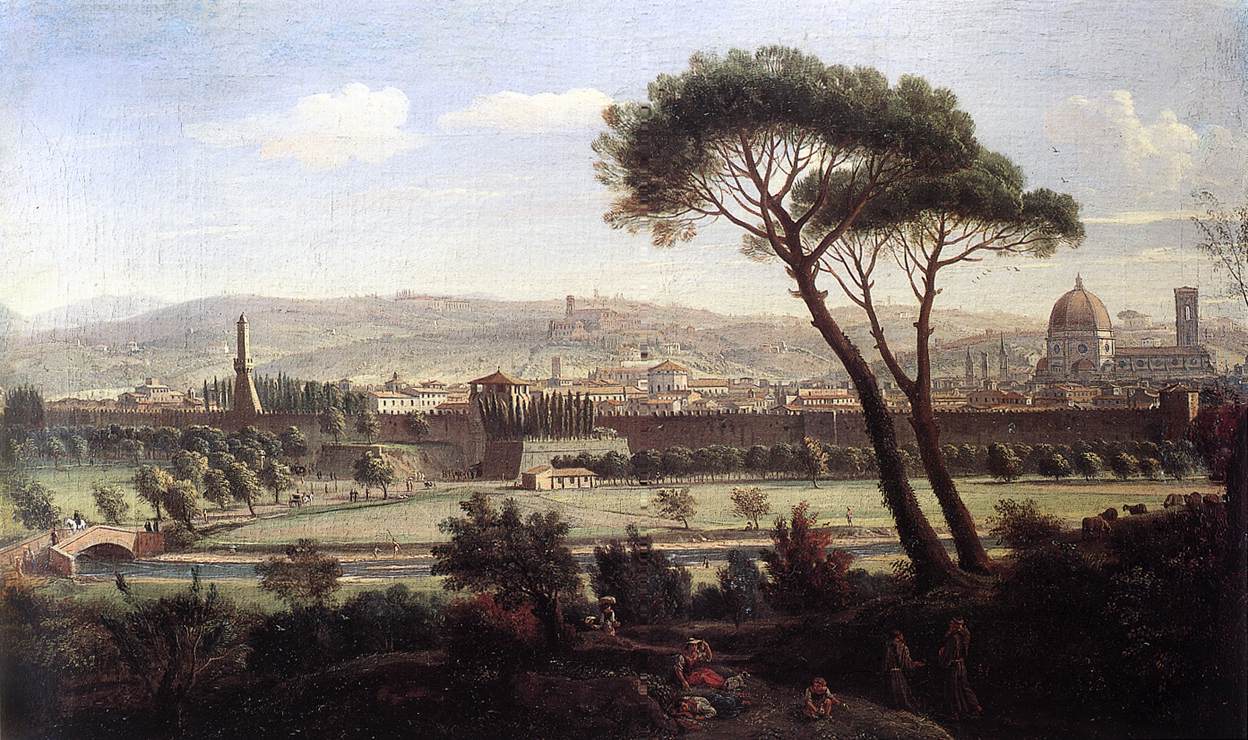 View of Florence from the Via Bolognese by WITTEL, Caspar Andriaans van