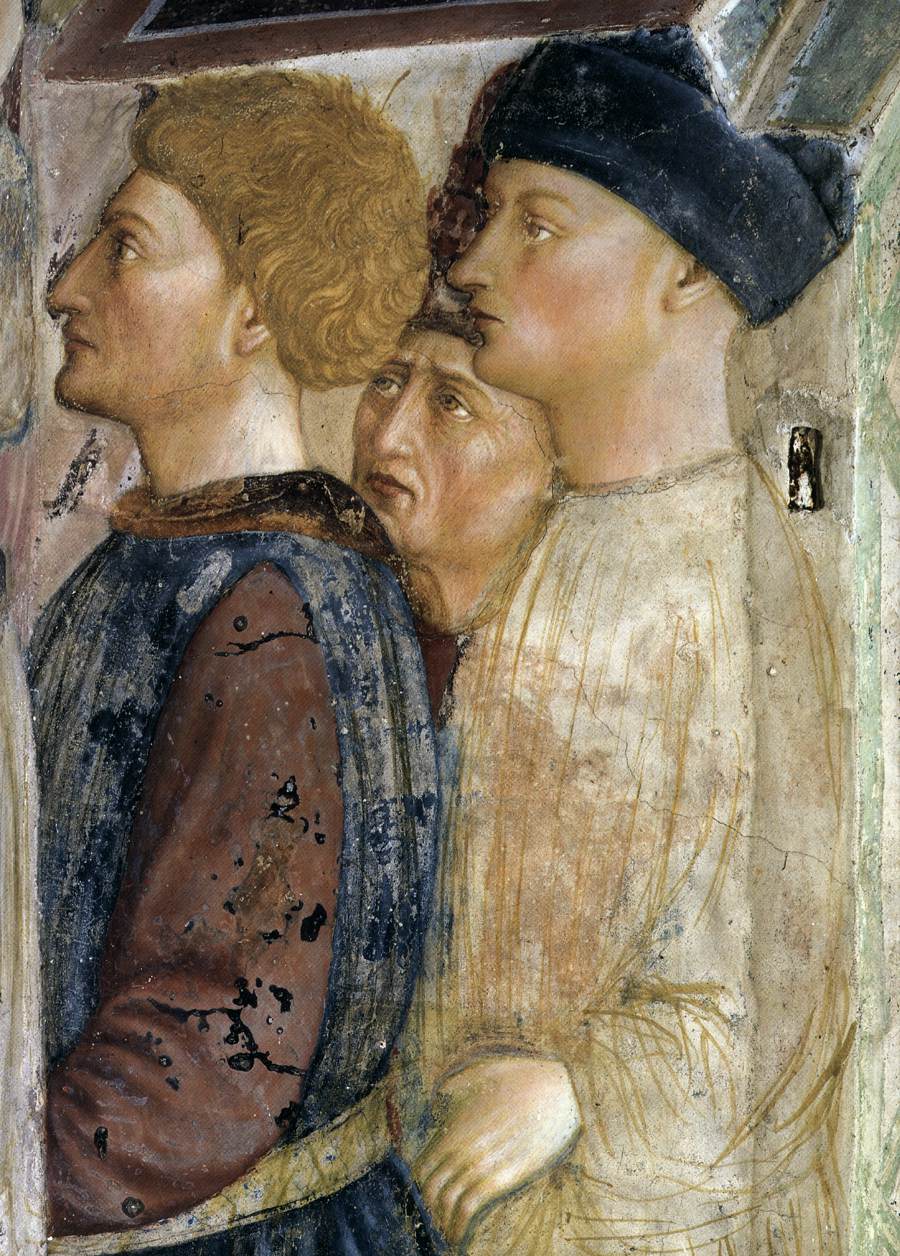 The Baptist's Sermon at the Jordan (detail) by MASOLINO da Panicale