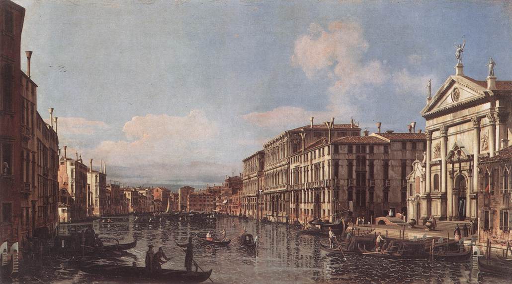 View of the Grand Canal at San Stae by BELLOTTO, Bernardo