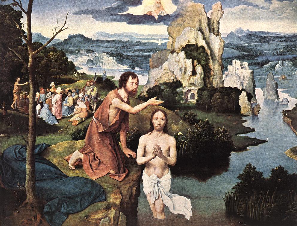 Baptism of Christ by PATENIER, Joachim