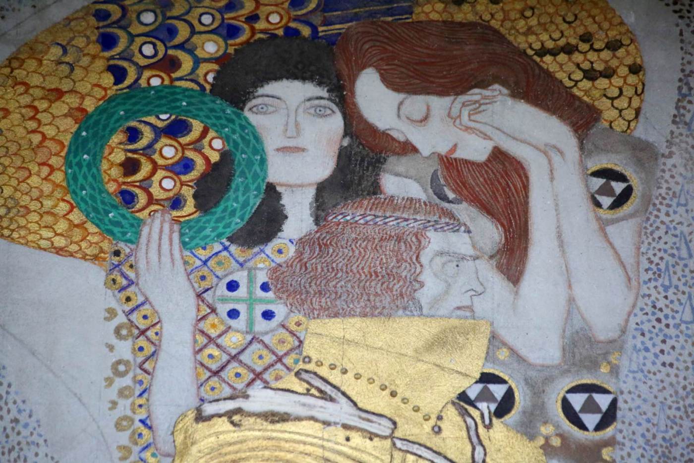 Beethoven Frieze: left wall (part 2, detail) by KLIMT, Gustav