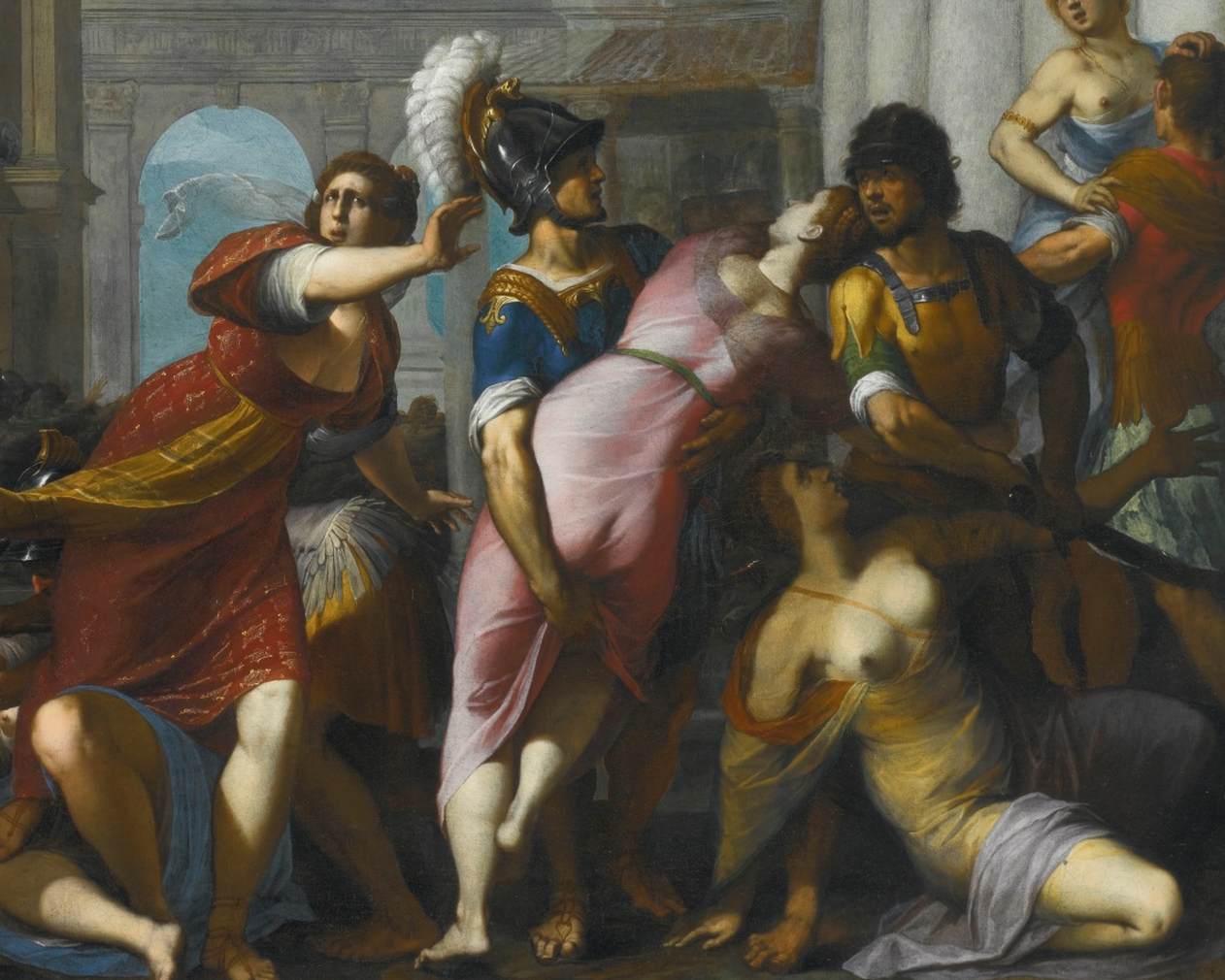 The Rape of the Sabine Women (detail) by LIGOZZI, Jacopo