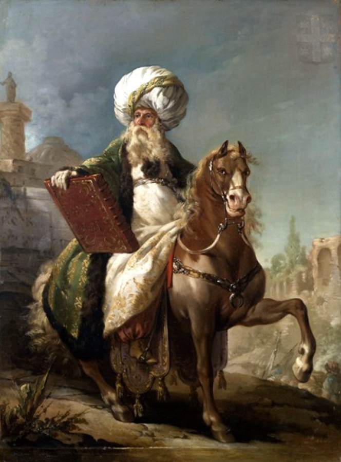 Portrait of the Architect Barthélemy Michel Hazan on Horseback in Mufti by