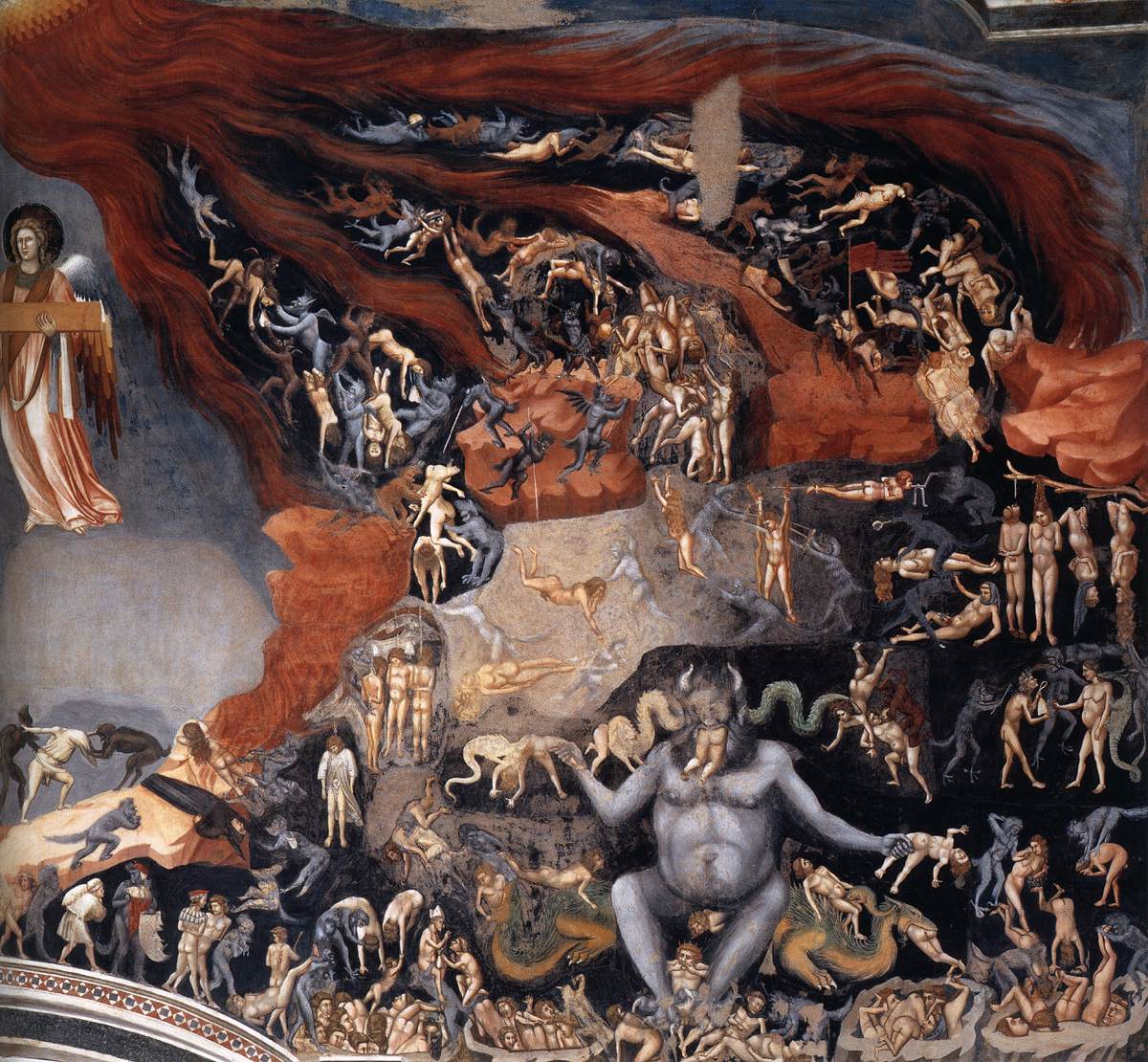 Last Judgment (detail) by GIOTTO di Bondone