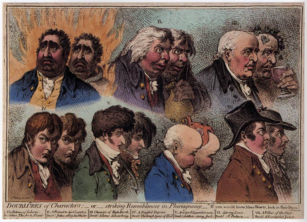 Dublures of Characters by GILLRAY, James