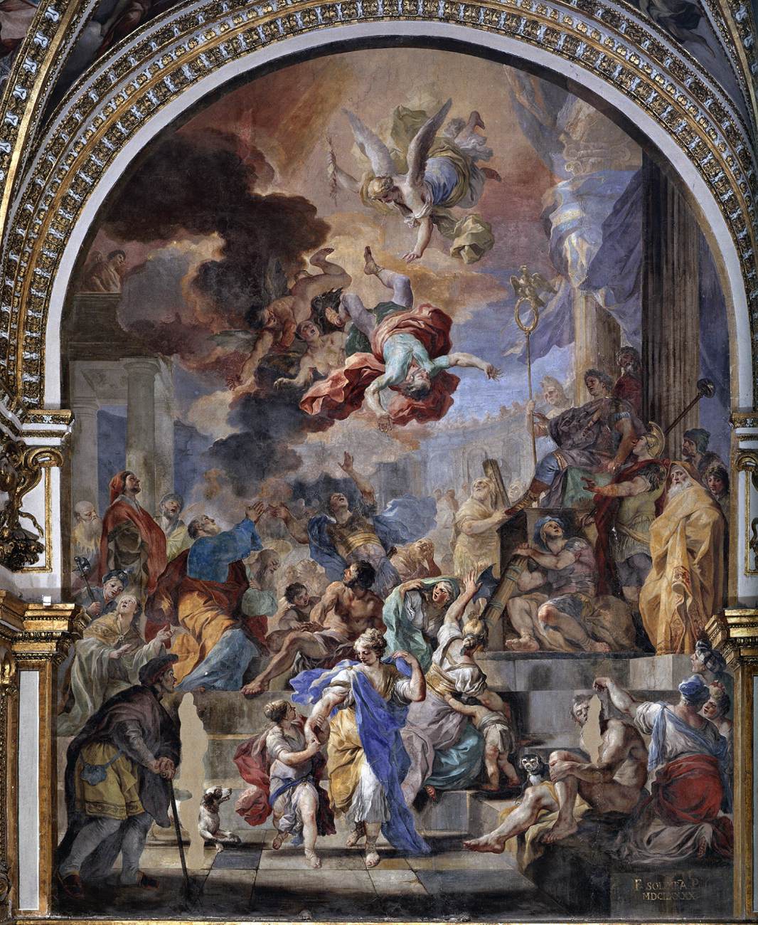 Fall of Simon Magus by SOLIMENA, Francesco