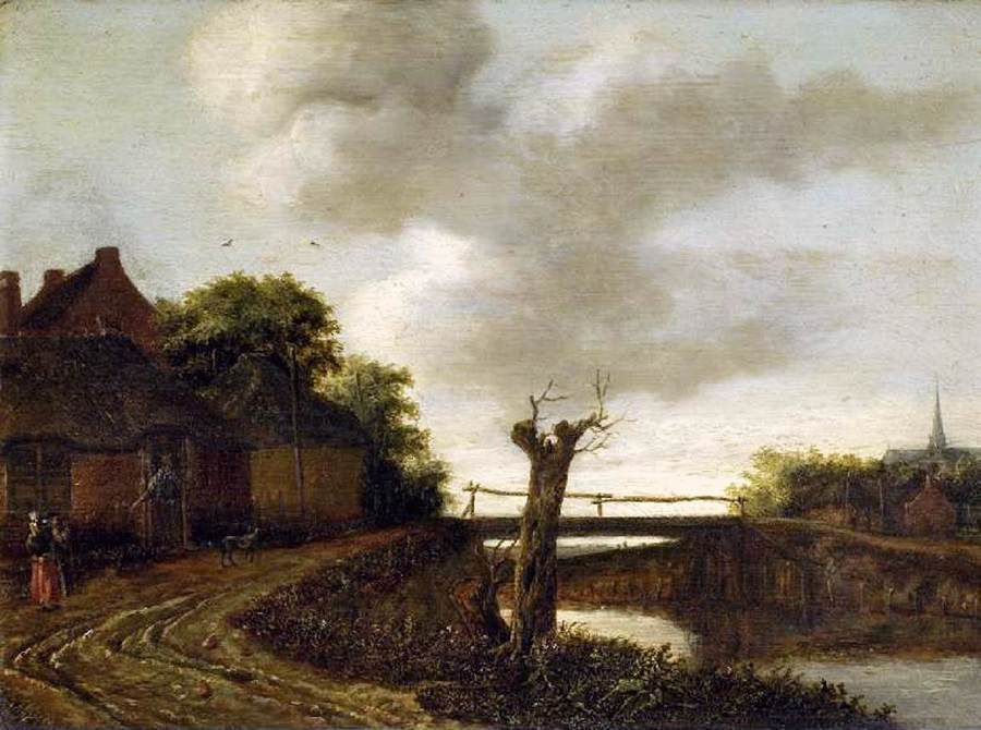 Landscape with Bridge by