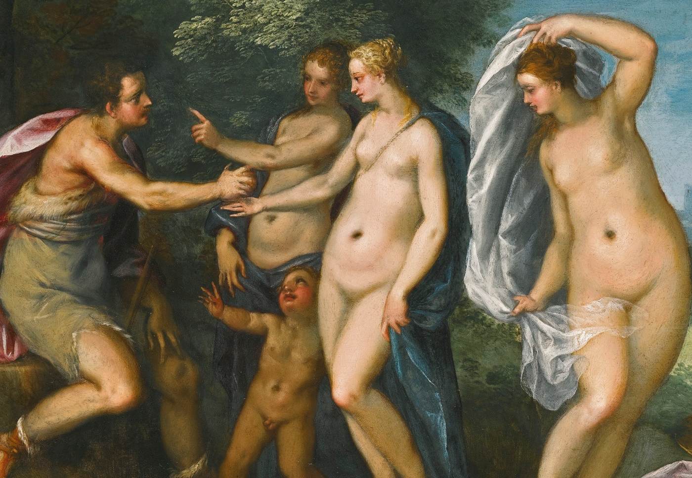 The Judgment of Paris (detail) by ROTTENHAMMER, Hans I