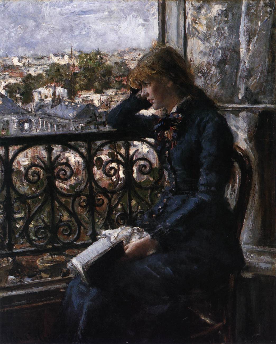 At the Window by HEYERDAHL, Hans Olaf