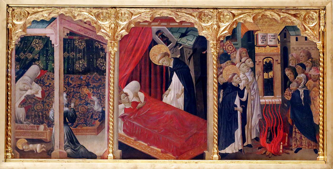 Three Scenes from the Life of St Dominic by NICOLAU, Pere