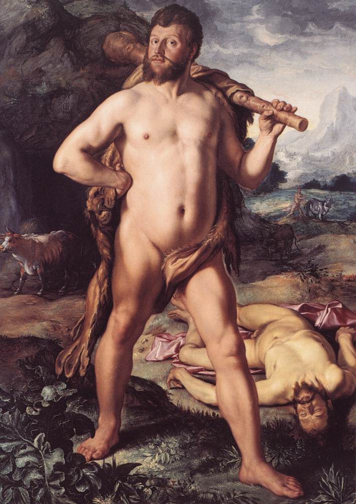 Hercules and Cacus by GOLTZIUS, Hendrick