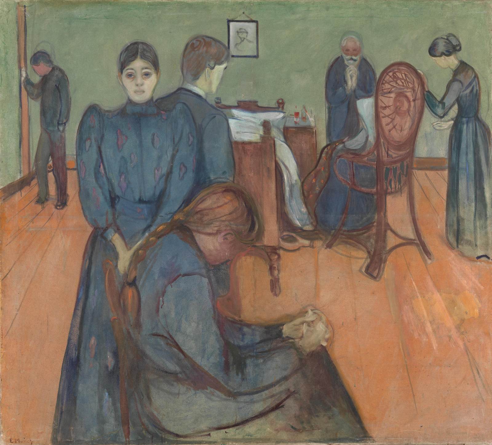 Death in the Sickroom by MUNCH, Edvard