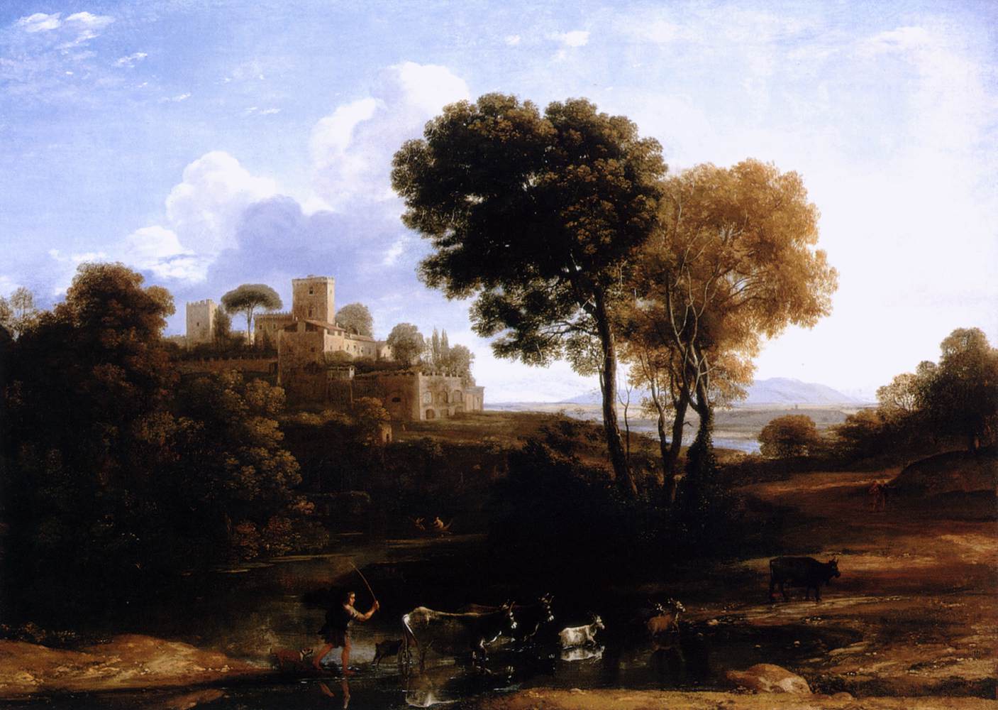 Landscape with Shepherds by CLAUDE LORRAIN