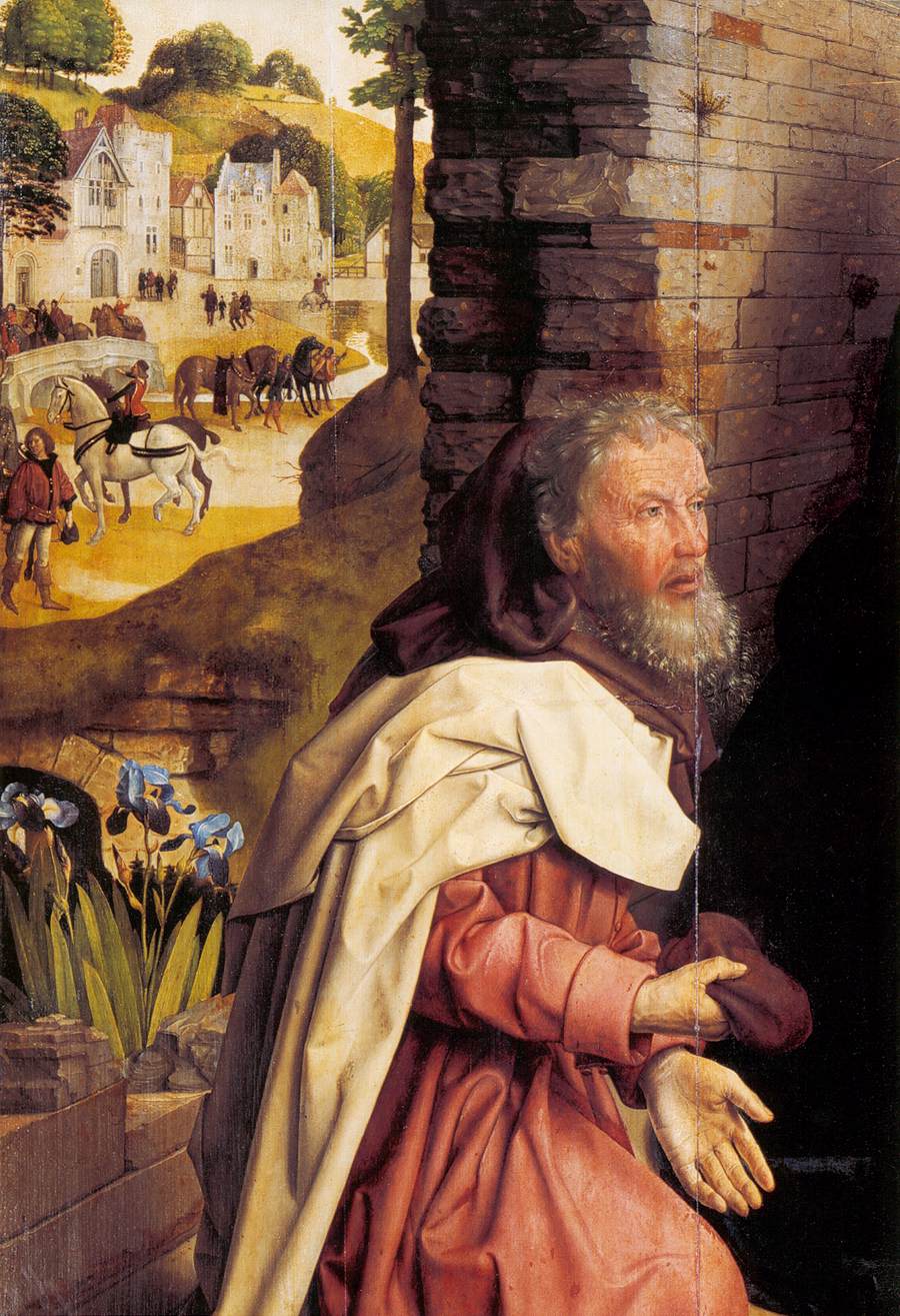 Monforte Altarpiece (detail) by GOES, Hugo van der