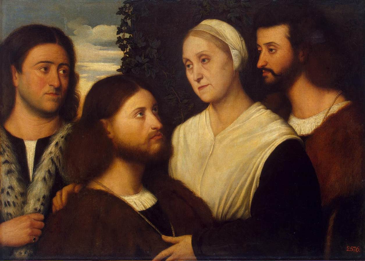 Family Portrait by LICINIO, Bernardino