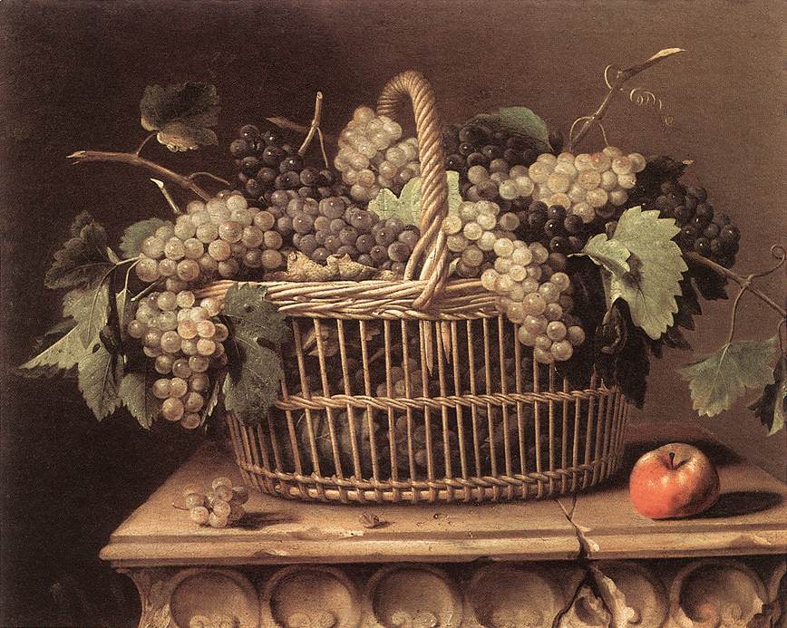 Basket of Grapes by