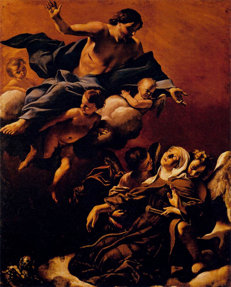 Ecstasy of St Margaret of Cortona by LANFRANCO, Giovanni