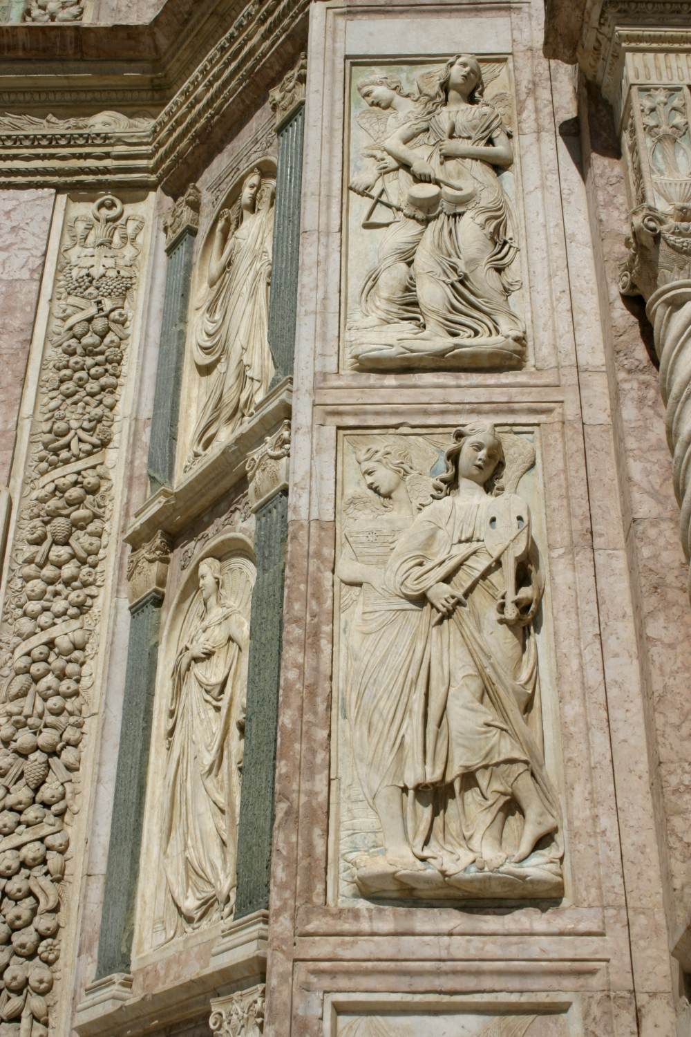 Sculptures on the façade (detail) by