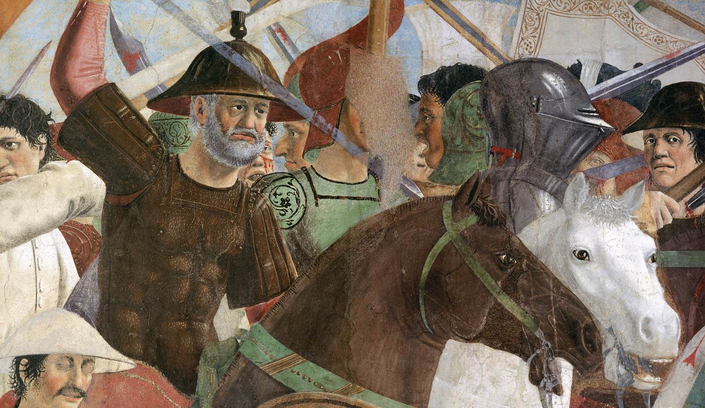 8. Battle between Heraclius and Chosroes (detail) by PIERO DELLA FRANCESCA