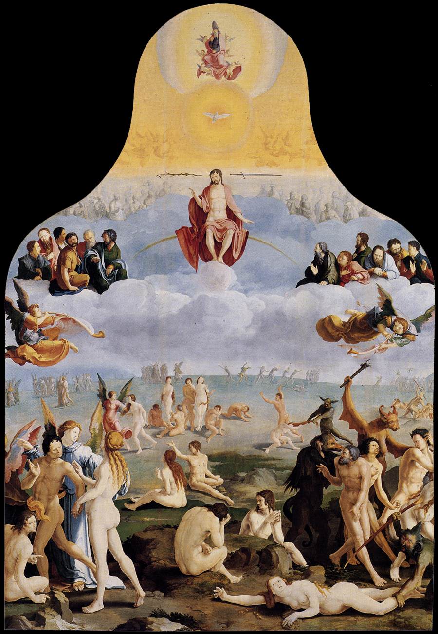 The Last Judgment (central panel) by LEYDEN, Lucas van