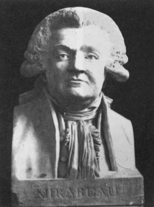 Bust of Mirabeau by