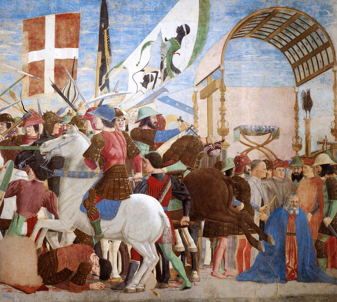 8. Battle between Heraclius and Chosroes (detail) by PIERO DELLA FRANCESCA