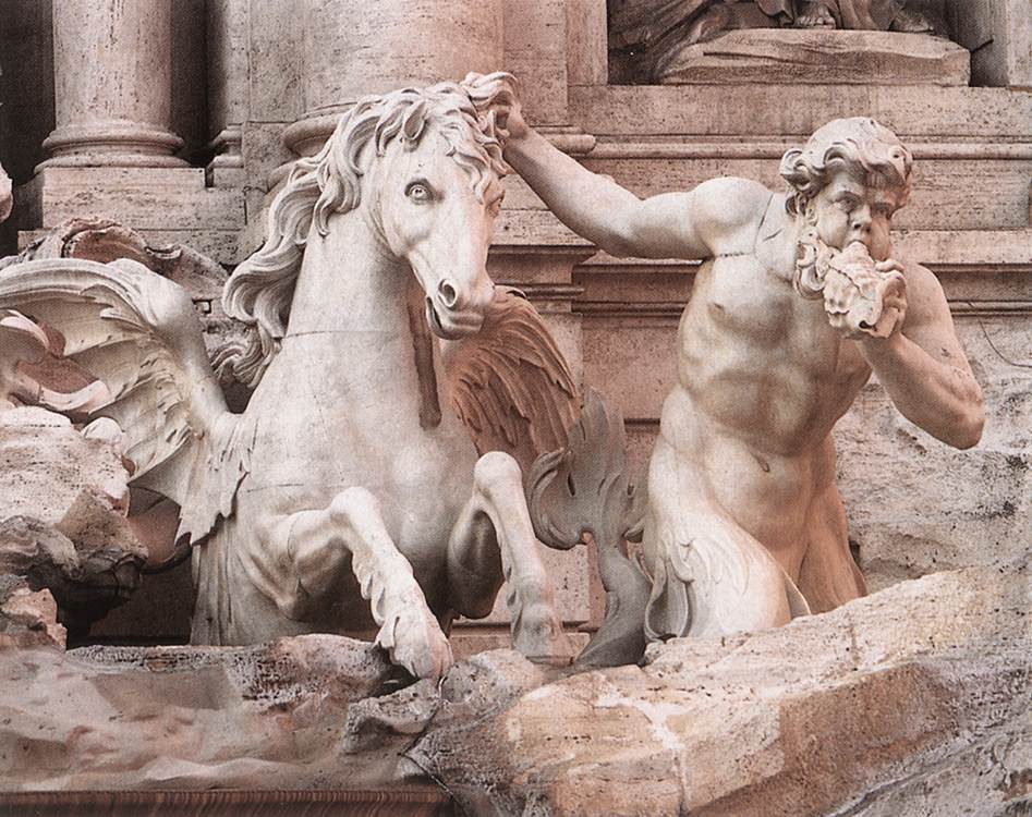 Fontana di Trevi (detail) by SALVI, Niccolò