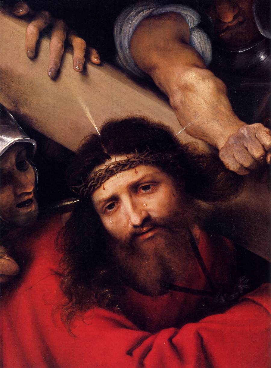 Christ Carrying the Cross (detail) by LOTTO, Lorenzo