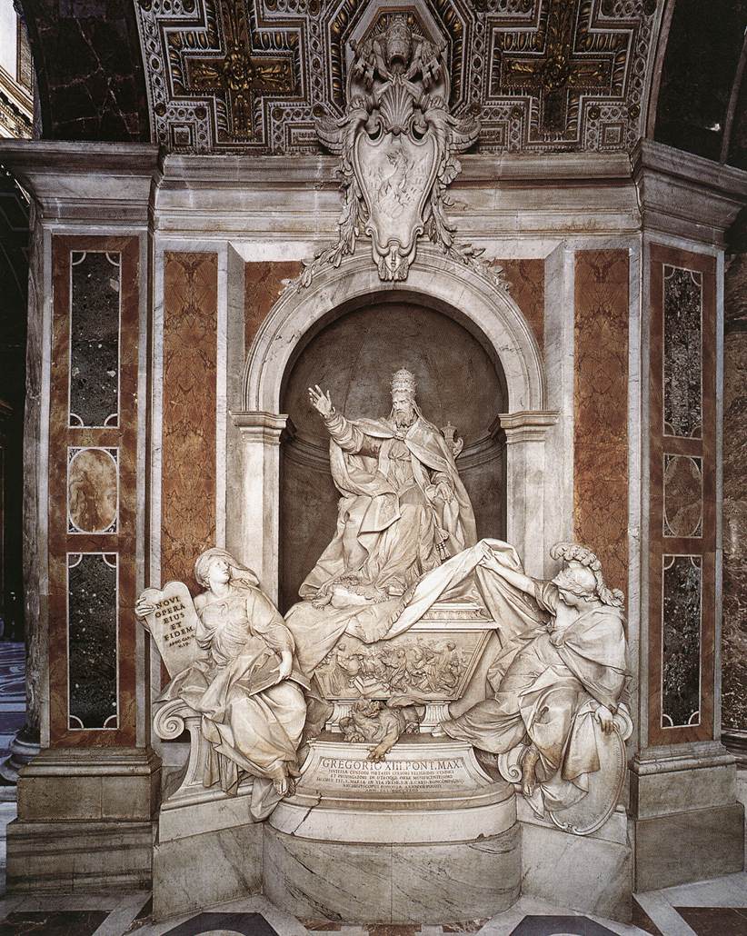 Tomb of Gregory XIII by RUSCONI, Camillo