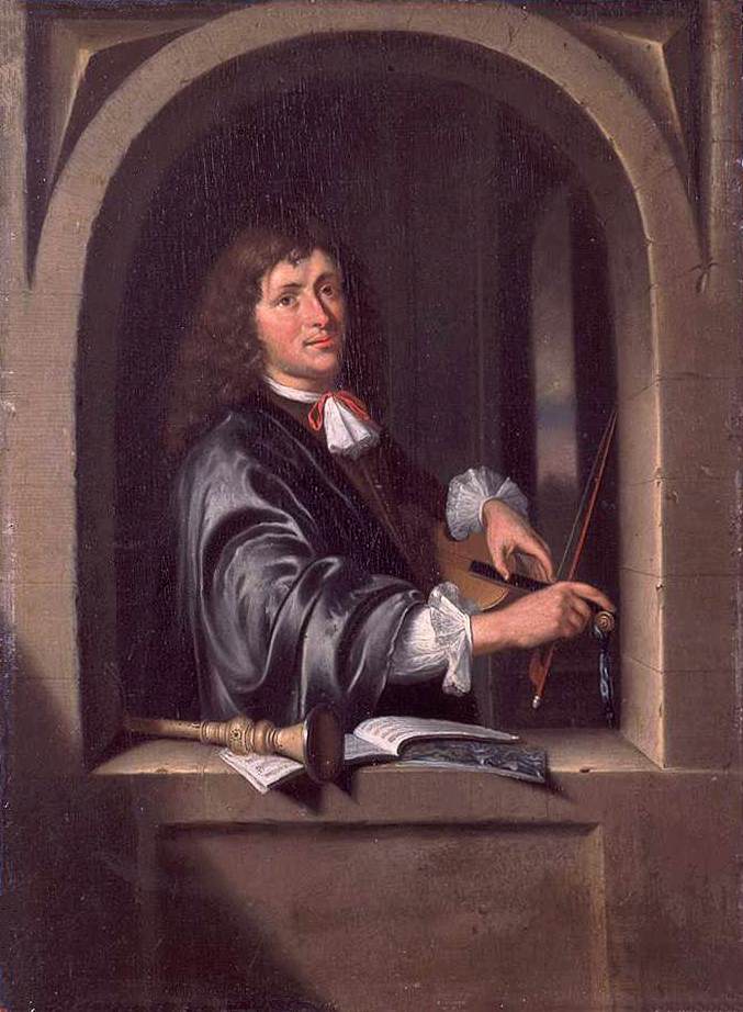 The Violist by SLINGELAND, Pieter Cornelisz. van