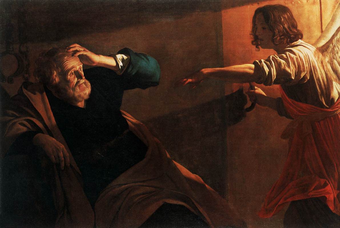 The Liberation of St Peter by HONTHORST, Gerrit van