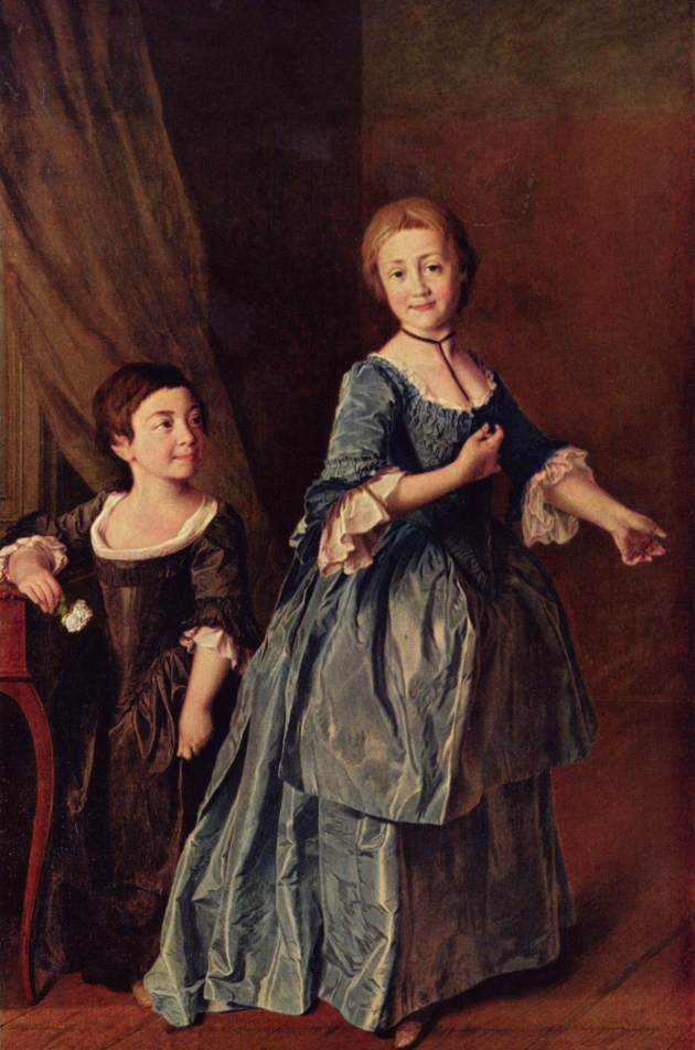 Portrait of the Princesses Davidova and Rzevskaja by