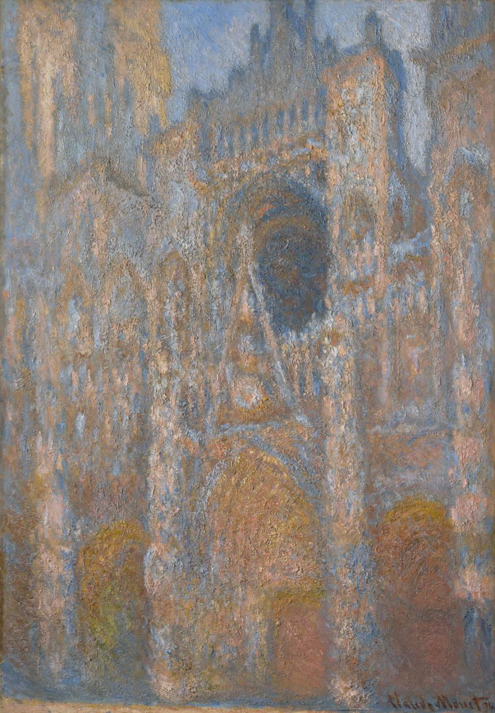 Rouen Cathedral in Sunlight by MONET, Claude