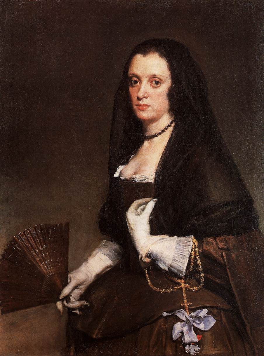 Lady with a Fan by VELÁZQUEZ, Diego Rodriguez de Silva y