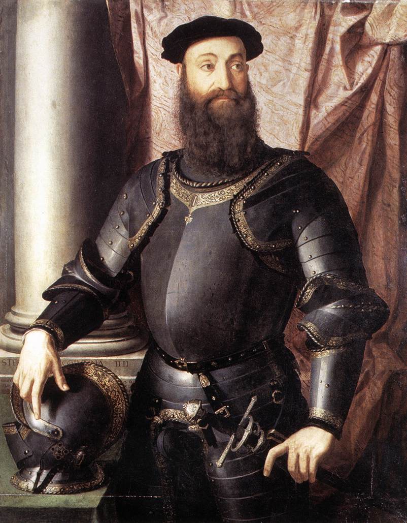 Portrait of Stefano IV Colonna by BRONZINO, Agnolo