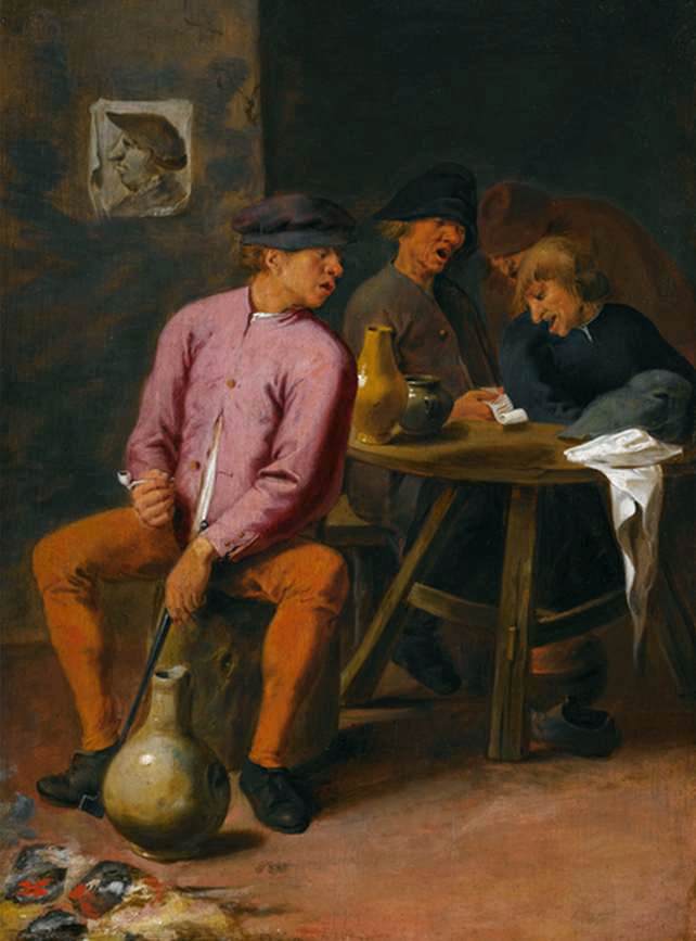 Drunken Singers Seated around a Table in a Tavern by CRAESBEECK, Josse van