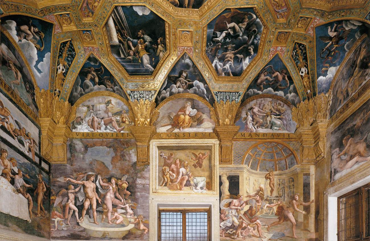 View of the Sala di Psiche (north wall) by