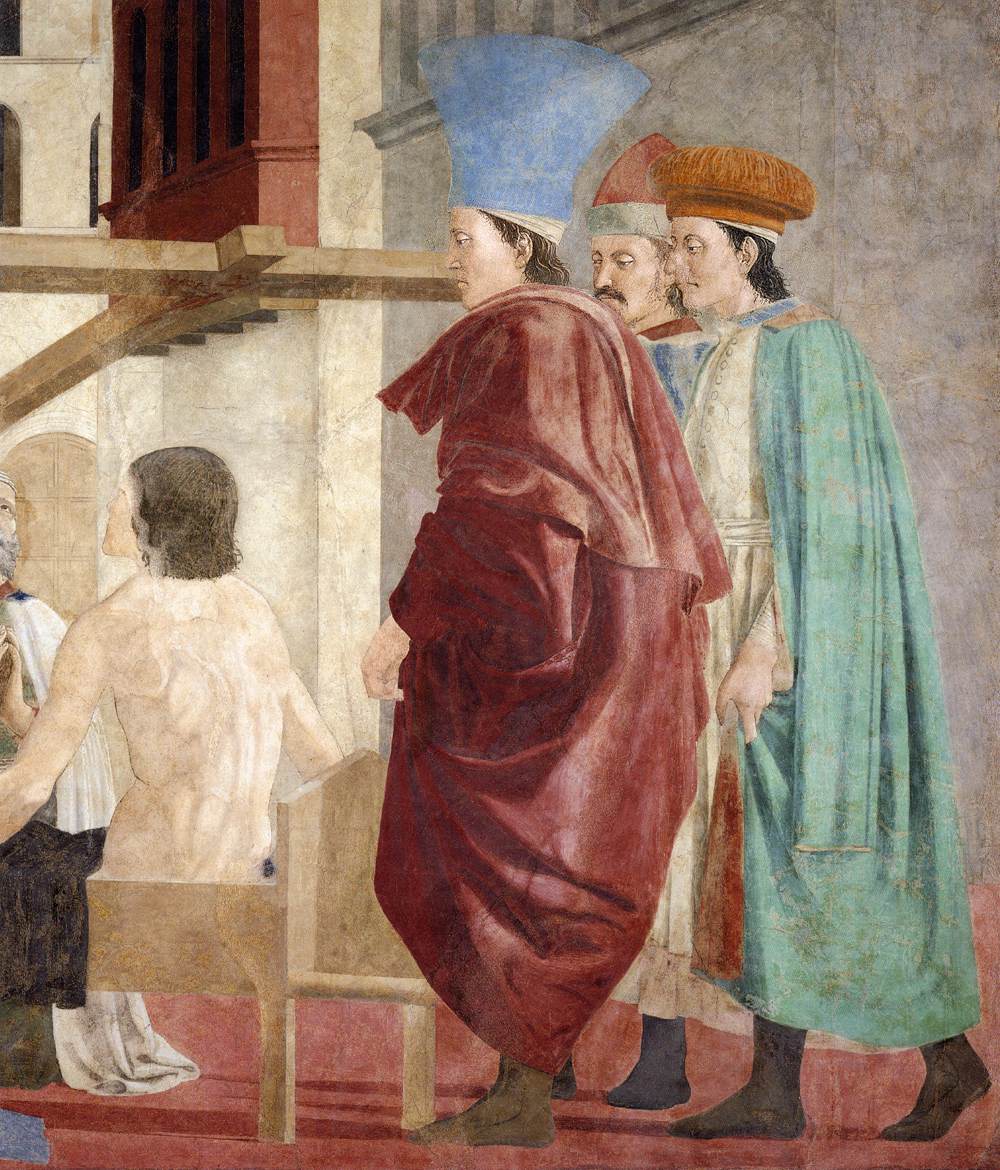 7b. Recognition of the True Cross (detail) by PIERO DELLA FRANCESCA