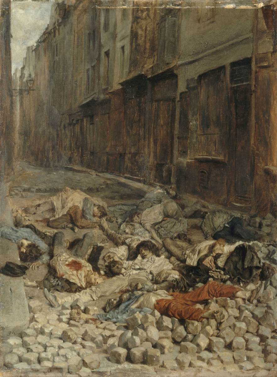 The Barricade (Remembrance of Civil War) by MEISSONIER, Jean-Louis-Ernest