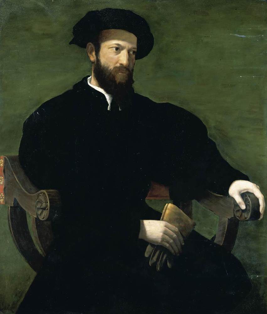 Portrait of a Gentleman by SALVIATI, Cecchino del