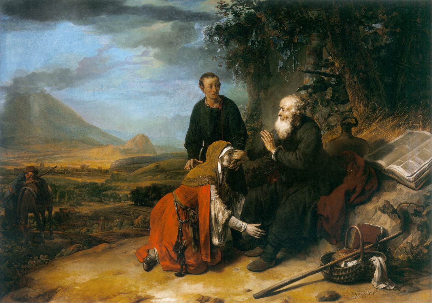 Elisha and the Shunammite Woman by EECKHOUT, Gerbrand van den