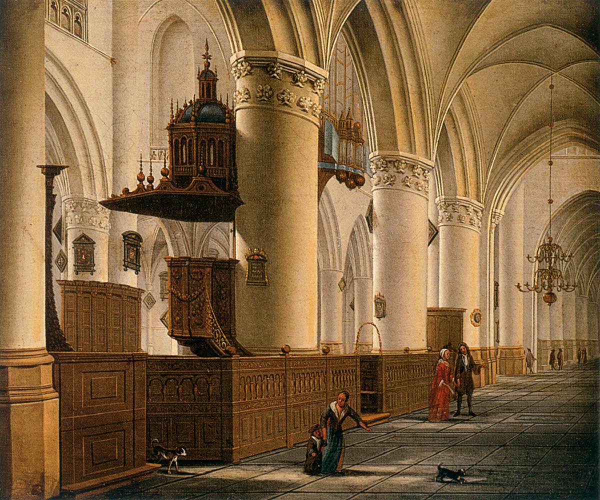 Interior of Saint Bavo's Church in Haarlem by NICKELEN, Isaak van