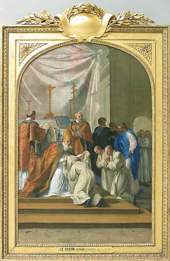 St Bruno Takes Holy Monastic Orders by LE SUEUR, Eustache