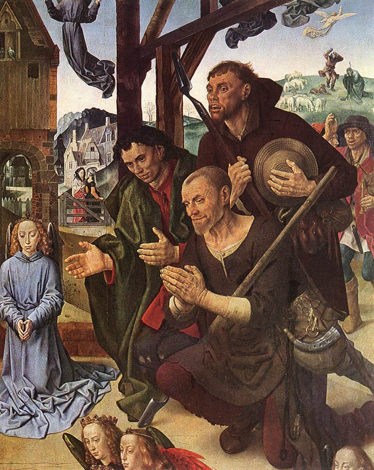 The Adoration of the Shepherds (detail) by GOES, Hugo van der