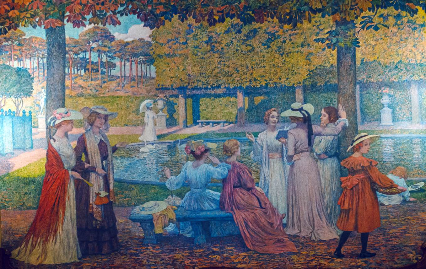 Reading in the Park by RYSSELBERGHE, Théo van