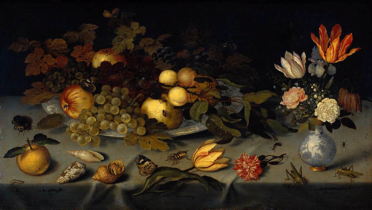 Flowers and Fruit by AST, Balthasar van der