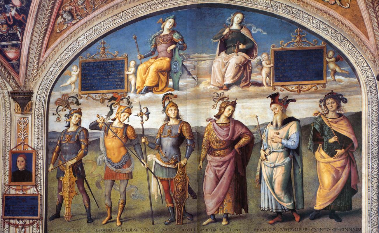 Famous Men of Antiquity (2) by PERUGINO, Pietro